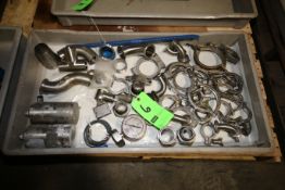 Miscellaneous S/S Fittings including Clamp and Weld-Type Elbows, T's with Assorted 2" to 3" S/S