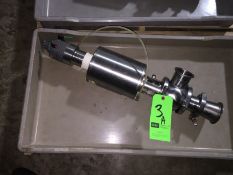 SS Air Actuated Valve with Some Fittings(LOCATED IN IOWA, FOB INCLUDED WITH SALE PRICE, ADDITIONAL