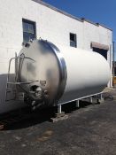 Creamery Package 5,000 Gallon Insulated Horizontal Tank, S/S Front, CIP Spray Balls, 2-1/2" Tri