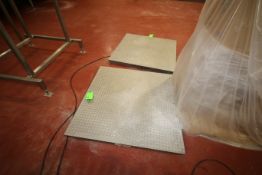 2011 Avery Weigh Tronix Dual Platform Scale System includes (2) 48" x 48" S/S Diamond Plate Above