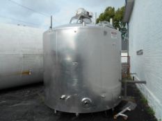Mueller 2,000 Gal Dome Top Slope Bottom Processor, with Agitation, 3” Outlet (Located in KY)
