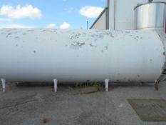 AH Arnold 6,000 Gallon Horizontal Tank, Model ST, S/N 5196, Insulated with S/S Front, Agitation,