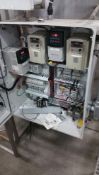 Processing and Filling Room Control Panel includes: (2) Allen Bradley Powerflex VFDs & (2) Teco VFDs