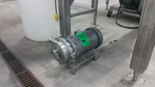 2010 WCB 5 hp Centrifugal Pump, Model 2065LV00775, S/N 2523411 with 2" x 1-1/2" Clamp Type S/S Head