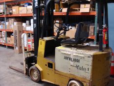 Yale Aprox. 2,000 lb. Capacity 24 V Electric Sit-Down Forklift, Model MSW020LAN24CS083, S/N