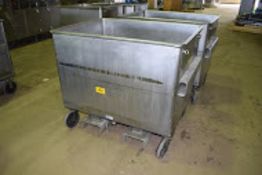 Aprox. 47-1/2" L x 34-1/4" W x 32" Deep S/S Totes on Casters (Tag #1151436)