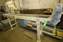 New Phoenix Automated Systems Aprox. 10 ft. L Power Belt Conveyor System with 14" W Belt, Leg