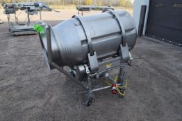 Marchant Schmidt Aprox. 30" Dia. X 48" L S/S Tumble Seasoning Drum, ID #6981-014 with Fixed