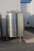 2002 Walker 1,000 Gal. Dome-Top S/S Mix Tank, Model MIX, S/N SPG-30810-2, 316L S/S, Bottom and