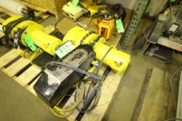 Budgit 1/2-Ton Electric Hoist, Model BEH0116, S/N 322887 with Lift Tech Trolley (Tag #1151853)