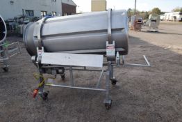 Marchant Schmidt Aprox. 30" Dia. X 60" L S/S Tumble Seasoning Drum, ID #5790-006 with Fixed