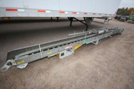 Hytrol Aprox. 22 ft. L x 12" W Power Belt Case Conveyor