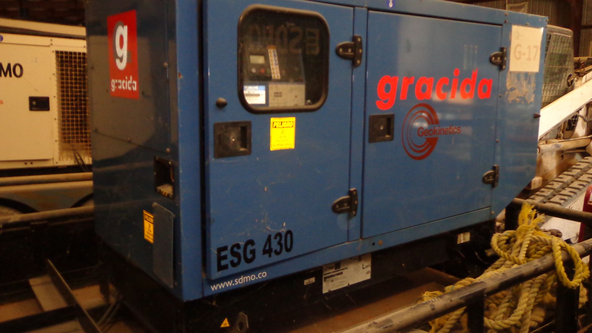 2008 SDMO Type J30U Generator with John Deere Diesel Engine, S/N J30U08011520, 35 KVA, 1800 RPM, - Image 6 of 6