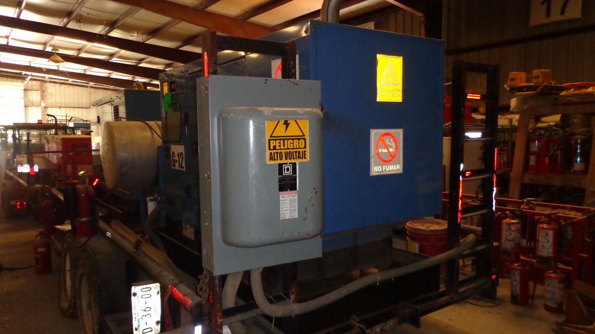 2008 SDMO Type J80U Generator with John Deere Diesel Engine, S/N J80U08009286, 1800 RPM, 97.5 KVA, - Image 5 of 6