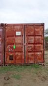 20' Steel Container, Double Door,  Max Gross Weight 67,200 LBS, 1,171 CU. FT