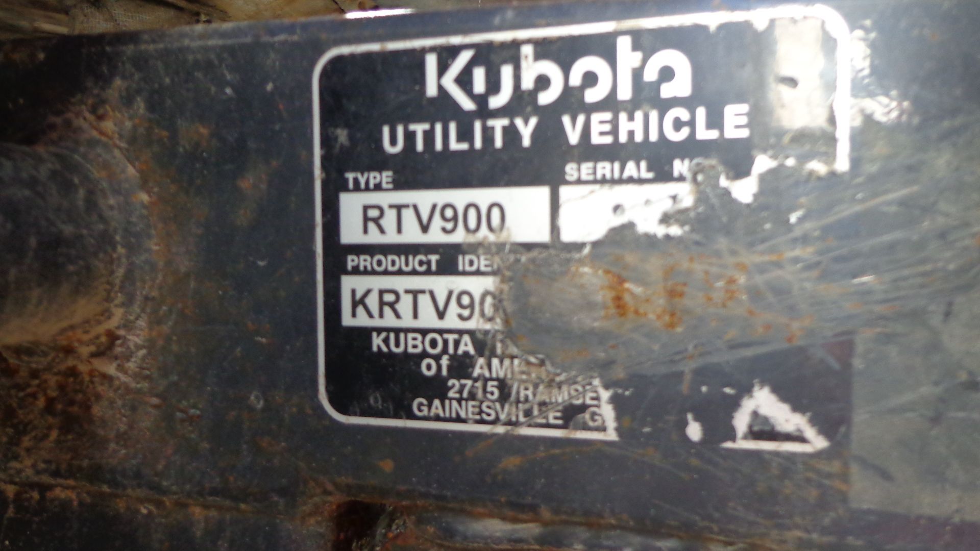 2008 Kubota Utility Vehicle, Model K-RTV-900A, S/N 28151, Diesel Powered, 6,583 Hours - Image 4 of 7