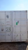 20' Steel Container, Double Door, Sold with Contents (Office Supplies and Furniture)