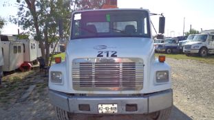 2002 Freightliner Single Cab Flat Bed Truck, Model FL70, Mercedes Benz Diesel Engine, Standard