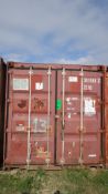 20' Steel Container, Sold with Contents, Spare Drill Rig Parts