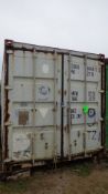 20' Steel Container, Double Door, CSC Safety Approval, S/N CBHU-0464770, Max Gross Weight 52,910