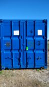 20' Steel Container, Double Door, Sold with Contents