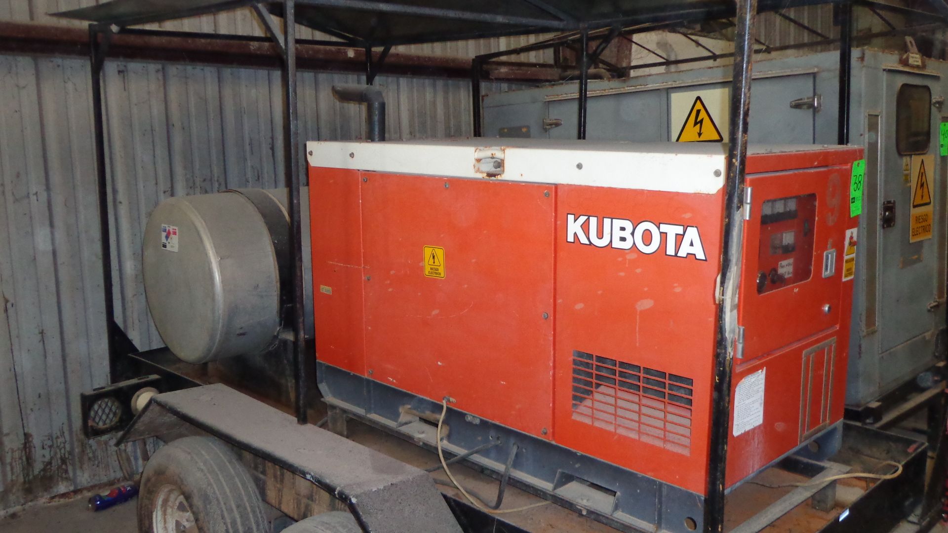 Kubota SQ-1200-USA Generator with Kubota Diesel Engine, S/N H09035/6S4586,  1800 RPM Min, 20 KVA, 20 - Image 4 of 5