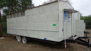 Tandem Axle Trailer with Portable Showers