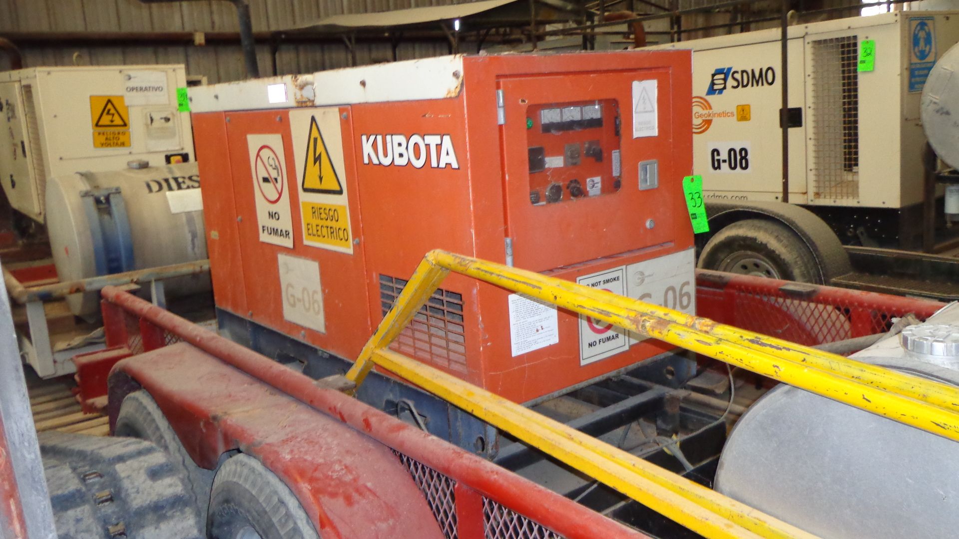 Kubota Generator with Kubota Diesel Engine, Model SQ-3250-USA-SW, S/N H100656U3870, 25 KVA, 20 - Image 2 of 7