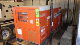 Kubota SQ-1200-USA Generator with Kubota Diesel Engine, S/N H09035/6S4586,  1800 RPM Min, 20 KVA, 20