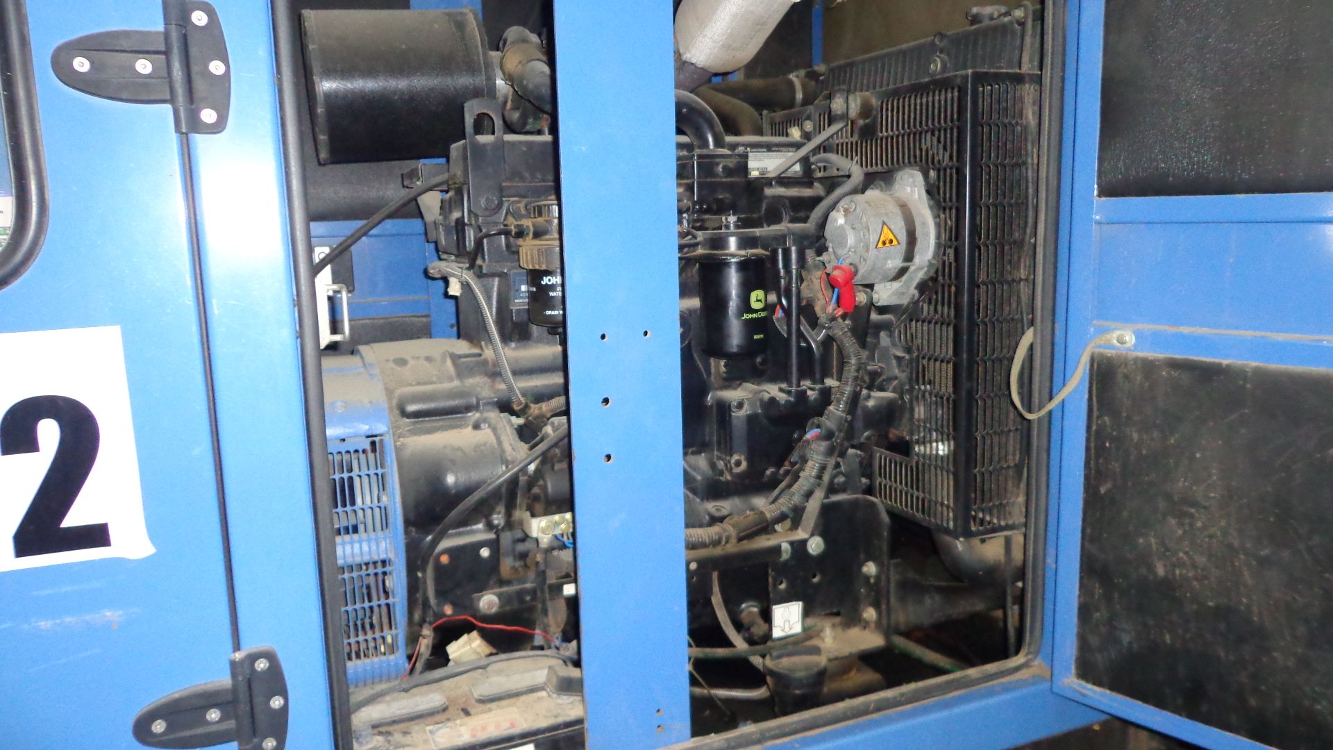 2008 SDMO Type J80U Generator with John Deere Diesel Engine, S/N J80U08009286, 1800 RPM, 97.5 KVA, - Image 2 of 6