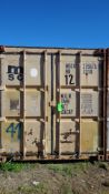 20' Steel Container, Double Door, Sold with Contents