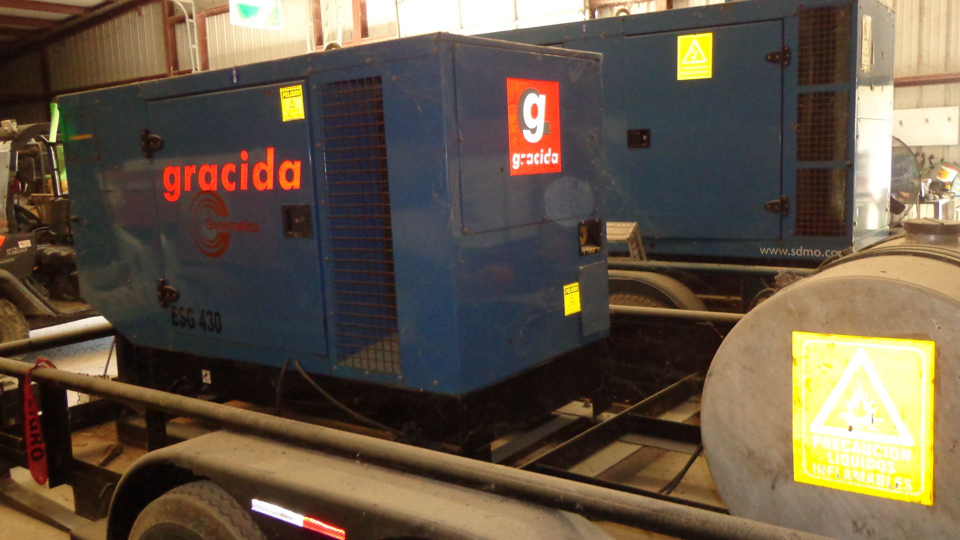 2008 SDMO Type J30U Generator with John Deere Diesel Engine, S/N J30U08011520, 35 KVA, 1800 RPM, - Image 3 of 6