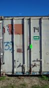 20' Steel Container, Double Door, CSC Safety Approval F / BV / 710 / 81, S/N CPBU 10C034 2, Sold
