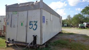 29' Steel Container, Double Door, Used as Office Trailer