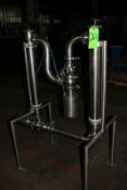 Dual On-Line Filtration System with (2) 35" Filters, (2) Sudmo 3" Air Valves, All Mounted on S/S