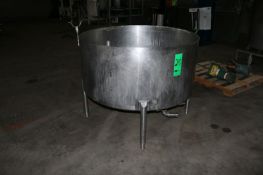 Approx. 200 gal. Brine Holding Tank, S/S Legs (TJP-SALE PRICE INCLUDES FOB )(LOCATED IN