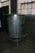 Approx. 250 gal. Brine Holding Tank with S/S Lid, Mounting on S/S Frame (TJP-SALE PRICE INCLUDES