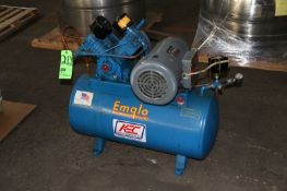 Emqlo Air Compressor, with AJAX Electric Motor, M/N XTM-3-184T (HSD-SALE PRICE INCLUDES FOB)(LOCATED