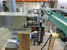 NJM Final Touch Labeler with Conveyor, Model 400R, Serial 400R-0104 M06L0056, 115 Volts, 1 Ph, 60