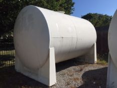 5,000 Gallon Sugar Tank, Top Manway, Sight level Tube, 8' diameter x 14'4" long (Located in KY,