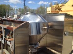 Gemco 10 Ft3 Double Cone Vacuum Dryer. 316L Stainless Steel. Rated 150 #/Cu.Ft.. Rated Full Vacuum @