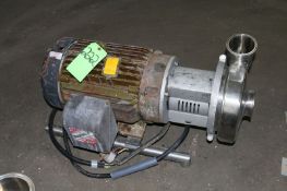 WCB Type 25 hp Centrifugal Pump, 3 1/2" x 3 1/2" Clamp Type, 230/460 Volts, 3 Phase, 1760 RPM,