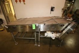 Approx.. 90" L S/S Conveyor Accumulation Table with 42" W Overall or 18" W and 24" W Dual Belt