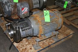 Ampco Type Centrifugal Pump, 3 1/2" x 2" Clamp Type, Mounted on S/S Legs, hp is Unknown (TJP-SALE