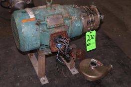 WCB 7.5 hp Centrifugal Pump, M/N 0-216, S/N 42423206, 2" x 1 1/2" Clamp Type S/S Head (CON-SALE