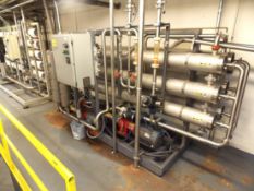 GE Osmonics S/S Reverse Osmosis System, 2 stage x 6 Stainless Pressure Vessels, Stainless Osmonics