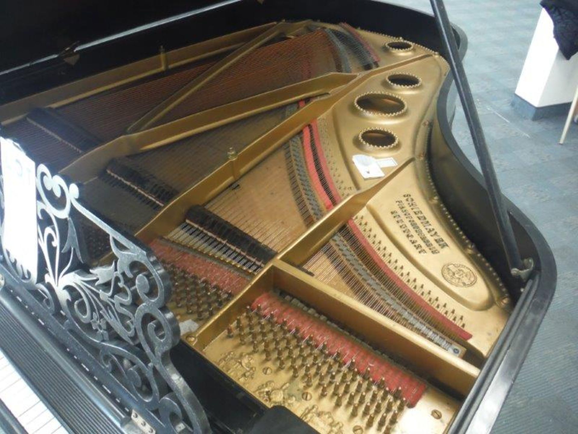 BABY GRAND PIANO, SCHIEDMAYER (GERMANY) STUTTGART, c/w stool - Image 3 of 5