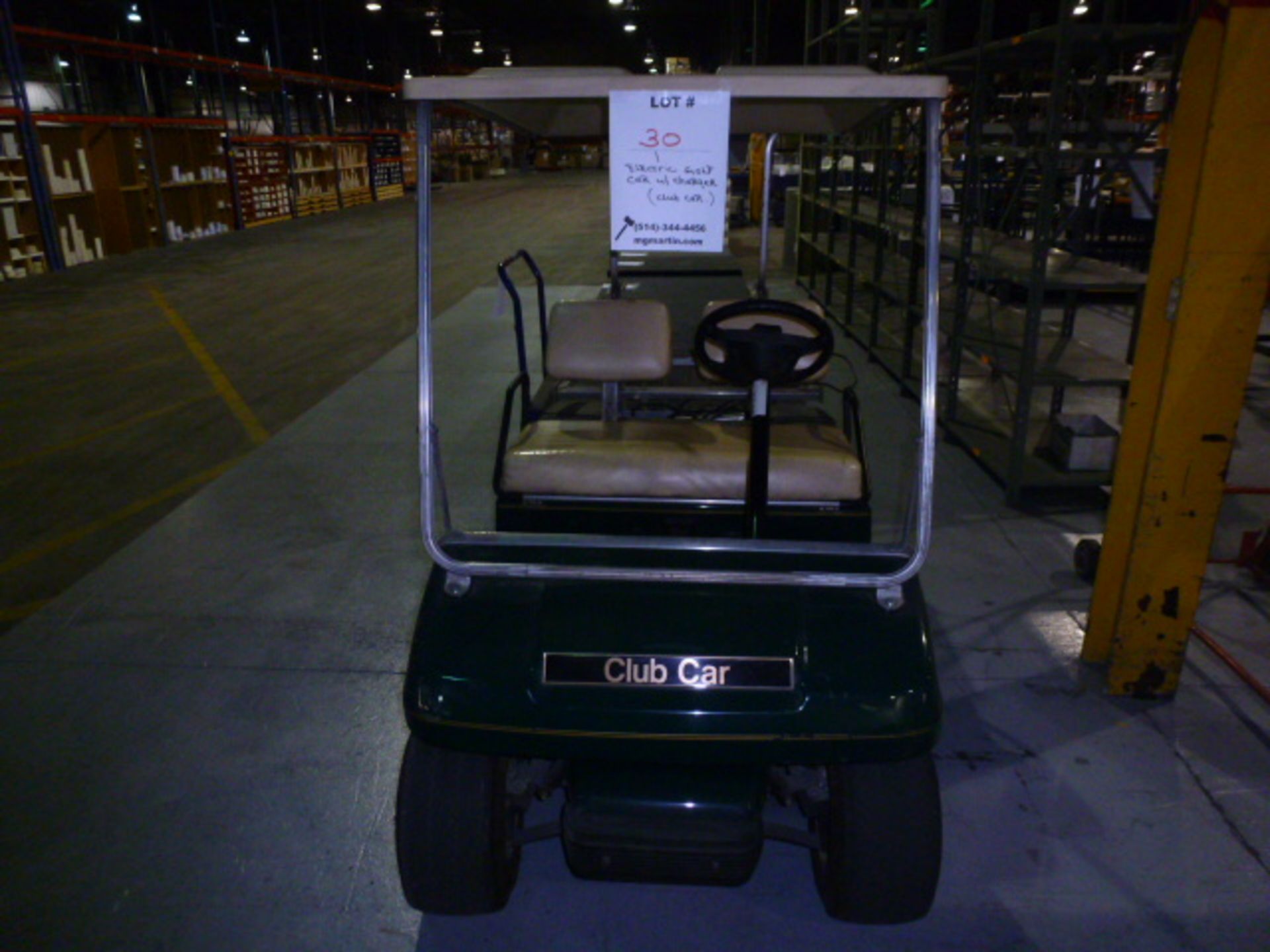 ELECTRIC GOLF CART W/CHARGER (CLUB CAR) - Image 3 of 4