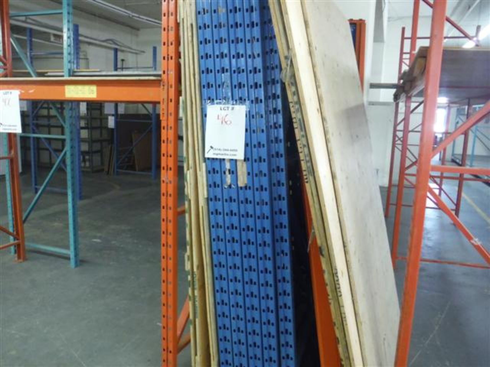 INDUSTRIAL PALLET RACKING 44" X 120" H