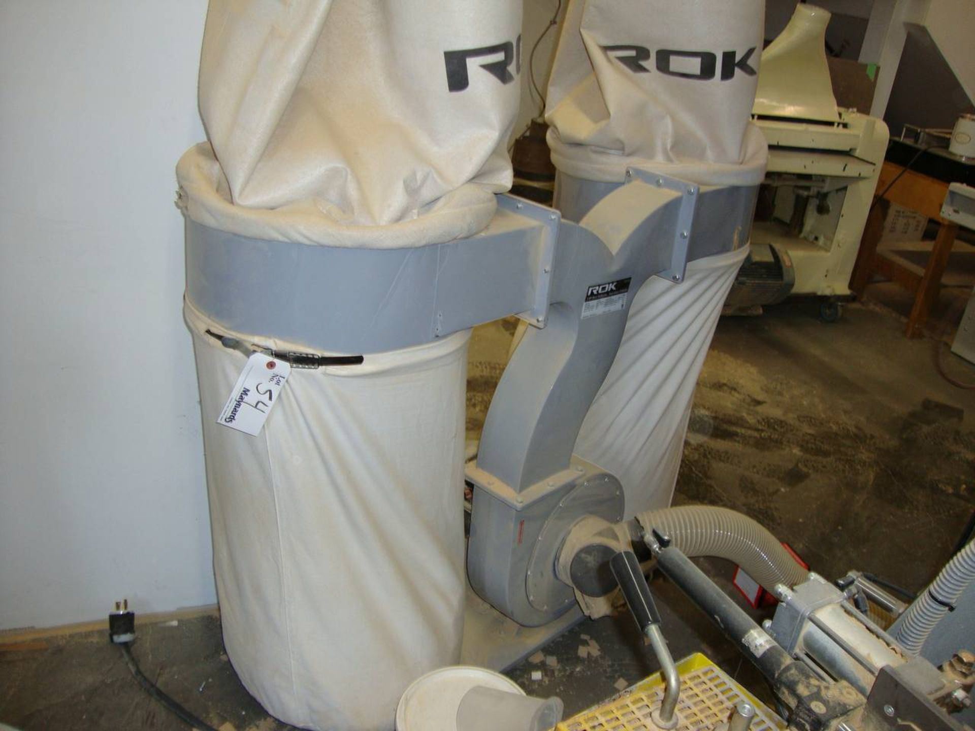 Rok FM 3005 Twin bag dust collector, 3 hp